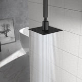 8" Square Rain Shower Head, Ultra-Thin Design 304 Stainless Steel Ceiling Shower Head, Wall/Ceiling W1243P306959