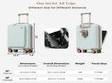 4-Piece Luggage Set with USB Charging Ports - 20in Carry-On 28in Checked 34618801