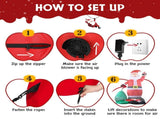 14 FT Lighted Christmas Inflatable Decoration, Giant Inflatable Santa Claus with Large Gift Bag, 74564017