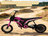 Pink 24V 350W Kids Dirt Bike Electric Motorized, 15 MPH Top Speed, Twist Grip Throttle 12266567