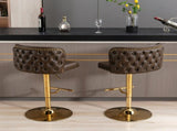 Furniture,Swivel Barstools Adjusatble Seat Height, Modern PU Upholstered Bar Stools with the whole 76385710