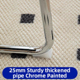 Dining Chairs Set of 2, Velvet Rattan Side Accent Chairs with Chrome Legs, Modern Mid Century Breuer W2105P177179