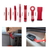 ZNTS Stainless steel long distance hook tool Automotive emergency door opening tool set Oval handle Red 20006513