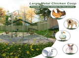 10 x 20 ftOutdoor Large Metal Chicken Run Coop with 1 piece of Waterproof Cover, Garden Backyard 22833669