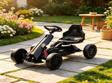 12V Kids Ride On Go Kart Black, EVA Tires, for Pavement & Lawn Driving, 2 Speeds, Safety Belt, 3-8 50507327