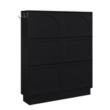 Modern Elegant Narrow Tipping Bucket Shoe Cabinet with 6 Flip Drawers, Space Saving Design, Cream N721P288699B