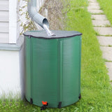 ZNTS 66 Gallon Folding Rain Barrel Water Collector Green 52937167