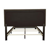Charcoal Queen Bed with Nailhead Trim B062P153540