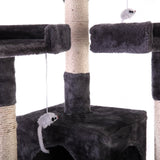 ZNTS 67'' Multi-Level Cat Tree Tower, Kitten Condo House with Scratching Posts, Kitty Play Activity W2181P152200