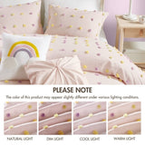 5PCS Full/Queen Cotton Jacquard Pom Pom Comforter Set B035P341217