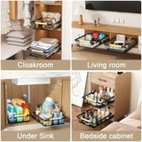 ZNTS 2 pull-out cabinet storage units, metal sliding cabinet drawers, sliding drawer adhesive nano film 78348231