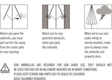 10 x 6.5ft Rectangular Patio Umbrella Outdoor Market Umbrellas with Crank and Push Button Tilt for W65627941
