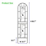 4 Pack Metal Garden Trellis 86.7" x 19.7" Rustproof Trellis for Climbing Plants Outdoor Flower W1586P268031
