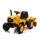 ZNTS 12V Kids Ride on Tractor Electric Excavator Battery Powered Motorized Car for Kids Ages 3-6, with , W1811P154759