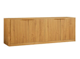 59-inch modern wavy sideboard, curved contour design storage cabinet, 4-door cabinet with storage W1162P339086