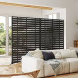 Outdoor Screen, Freestanding Patio Screen with Metal Frame & Resin Panels, Modern Decorative W1859P339186