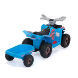 6V Kids Electric ATV, Toddler Ride on Car with Trailer, Music, Bluetooth Power Display for Boys W2181P164288