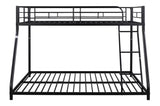 ZNTS Metal Twin over Full Bunk Bed/ Heavy-duty Sturdy Metal/ Noise Reduced/ Safety Guardrail/ CPC W42752468