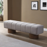 Upholstered Dining Bench for Dining Room, No-Assembly End of Bed Entryway Bench Ottoman for Bedroom N779P253550L