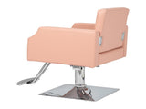 PVC leather aluminum alloy foot pedal rivet type square chassis high oil pump barber chair 150kg 96072423