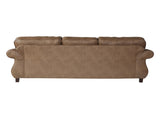 Leinster Faux Leather Sofa and Loveseat with Antique Bronze Nailheads T2574P196937