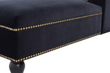 ZNTS [New+Video] 58''Velvet Chaise Lounge,Button Tufted Right Arm Facing Lounge Chair with Nailhead Trim WF297646AAB