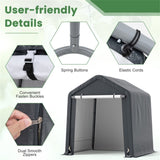 8' x 6.5' Portable Motorcycle Outdoor Storage Shelter,Crafted from 180G PE 16657945