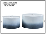 MDF with ash/oak/walnut veneer side table/coffee table/end table/nesting table set of 2 for living W876P309992