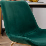 Aufurr Modern Velvet Dining Chair, Set of 2, Green T2574P164538