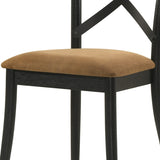 Brown and Black Side Chair B062P209260