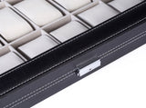 24 Compartments Top-level Opening Style Leather Watch Collection Box Black 45482126