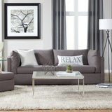 Enda Pillow Back Fabric 3-Piece Sofa and Cuddler Chair Set T2574P198407