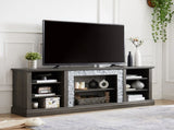 Large TV Stand TV Desk Rack with Faux Stacked Stone Surround,Media Console Table with Large W1758P187680