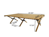Multi-Function Wooden Foldable Portable Patio Dining Table, Natural
Indoor and outdoor universal W495107779