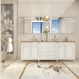 36x30inch Glossy Brushed Silver Rounded Corner Rectangle Wall Mirror For Bathroom Metal Frame Wall W2091126974