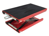 1100lbs Steel Adjustable Scissor Lift for Motorcycles Red 30652142