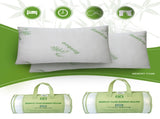 2Pcs Bamboo Memory Foam Pillow Hypoallergenic Bed Pillow For Head Neck Rest Sleeping Shredded Pillow 16095483