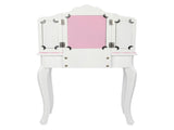 Three-Fold Mirror Single-Drawing Curved Foot Children Dressing Table Red Dots 86853983