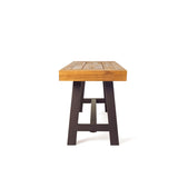 Outdoor Carlisle Benches, Sandblasted Brown Rustic Metal 54562.00