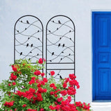 4 Pack Metal Garden Trellis 71" x 19.7" Rustproof Trellis for Climbing Plants Outdoor Flower Support W1586P268006
