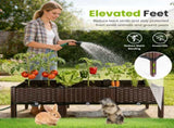 Raised Garden Bed Planter Box, 3 Size Options Self-Watering Elevated Garden Bed, Lightweight PP 83896337