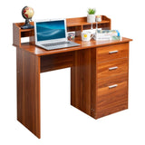 Walnut relief, particle board with melamine laminated board, desktop storage layer, 110*50*95cm, 74559954