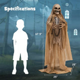 Decorate an outdoor skeleton for Halloween 03608214
