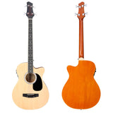 4 String Acoustic Bass Guitar, Full Size Bass Guitar Kit with Portable Guitar Bag, Premium Cable, 08351577