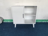 Sideboard Buffet Kitchen Storage Cabinet, Accent Cabinet with Solid Wood Feet for Decorated Doors, W808P263759