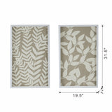 S/2 Shadow Box Wall Dcor, 19.5x1x31.5" W2078P205313