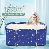 Portable Soaking Tub with Sturdy Frame, Freestanding Spa Bath Tub for Relaxation, Fits Most 68003328