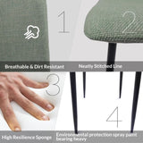 Dining Chair Set of 4,Modern Kitchen Dining Room Chairs,Upholstered Dining Accent Chairs in linen 94181834