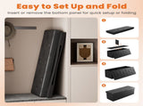 43" Storage Ottoman Foldable Storage Chest, End of Bed Foot Stool with Padded Seat, Bedroom 20547666
