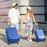 Complete 4-Piece ABS Luggage Set with Diamond Pattern & Reinforced Corners 27757840